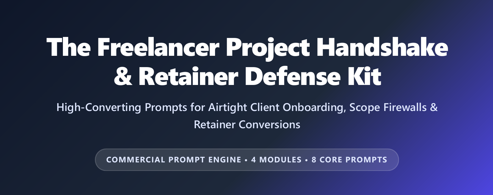 The Freelancer Retainer & Scope Defense Kit